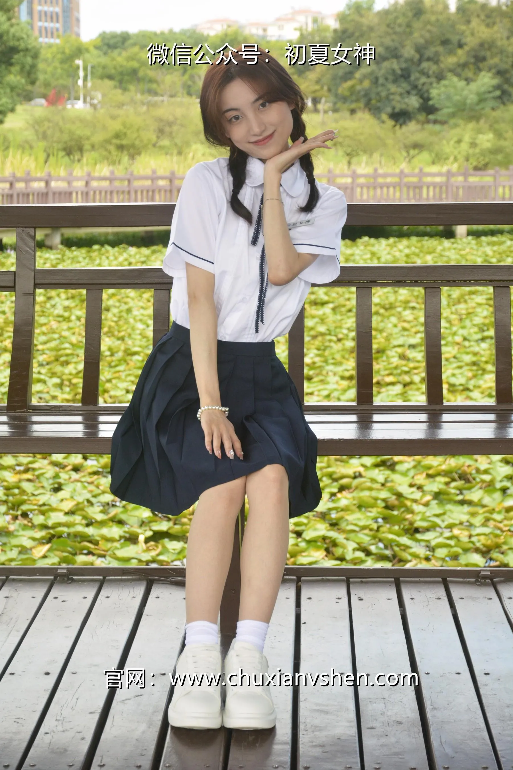 初夏女神 NO.027 柒柒 职高校服 [140P]插图2
